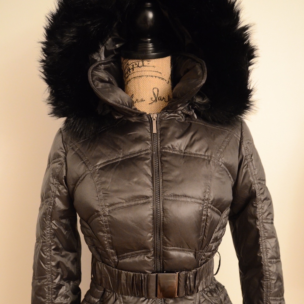 Grey Winter Puffer Jacket